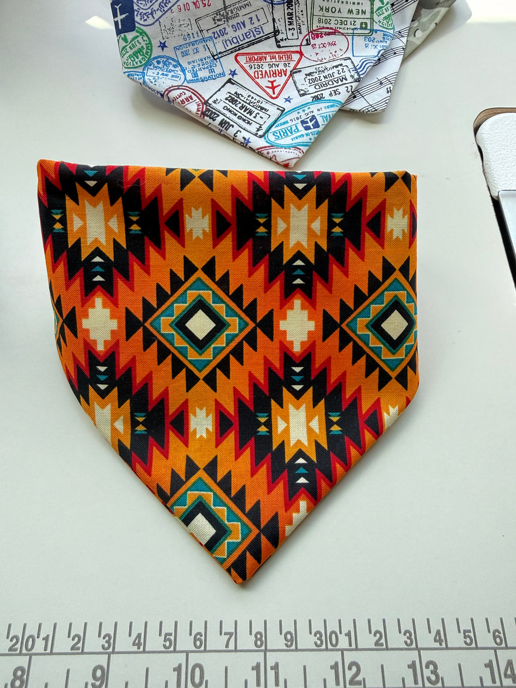 Orange Burst Scrunchie Bandana