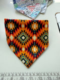 Orange Burst Scrunchie Bandana