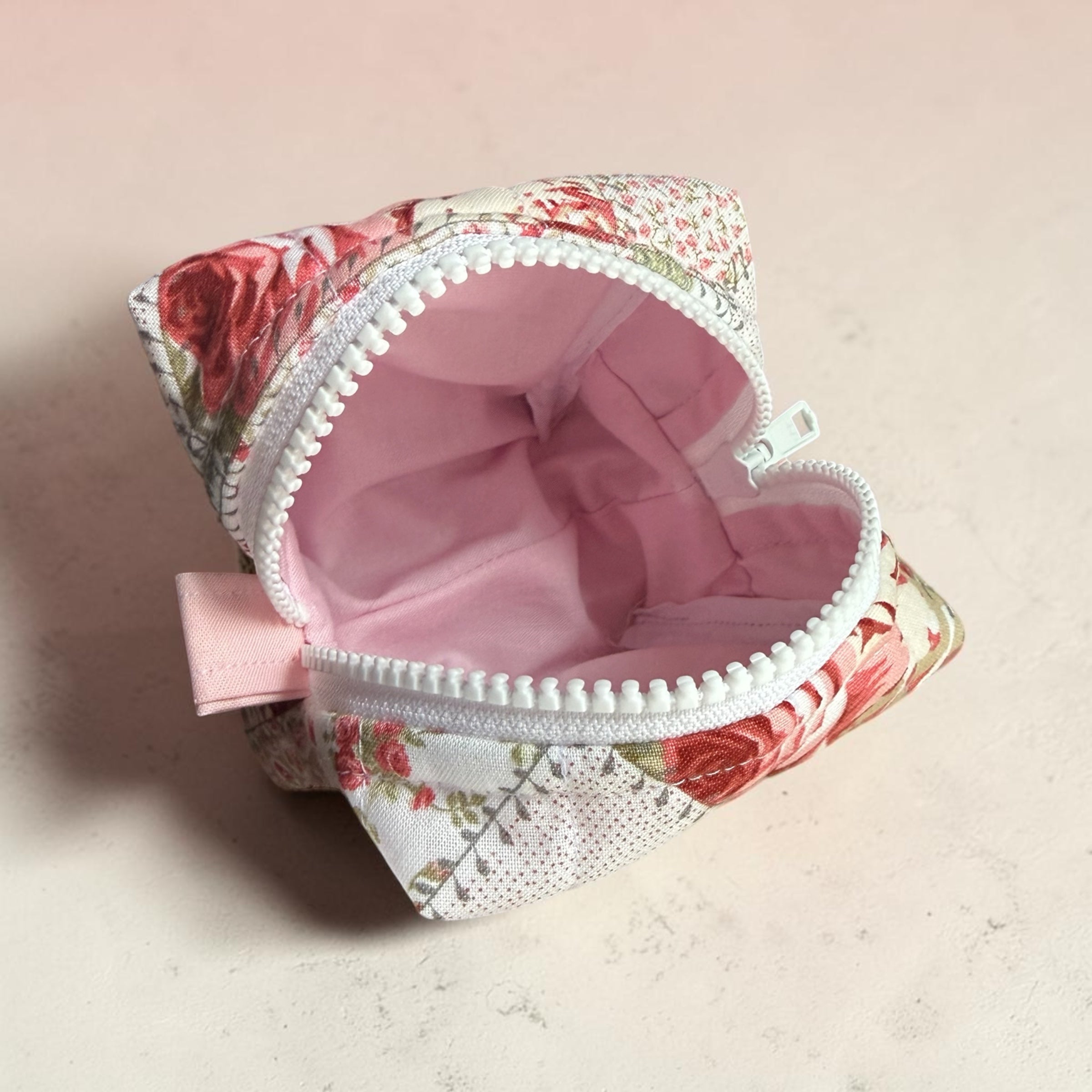 Cottage Floral Small Makeup Bag