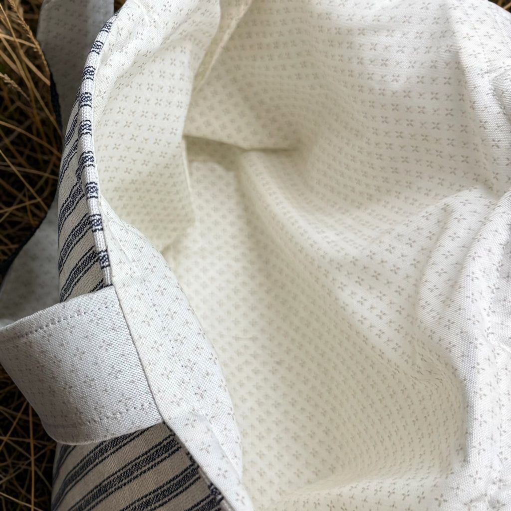 Denim stripe Craft Tote
