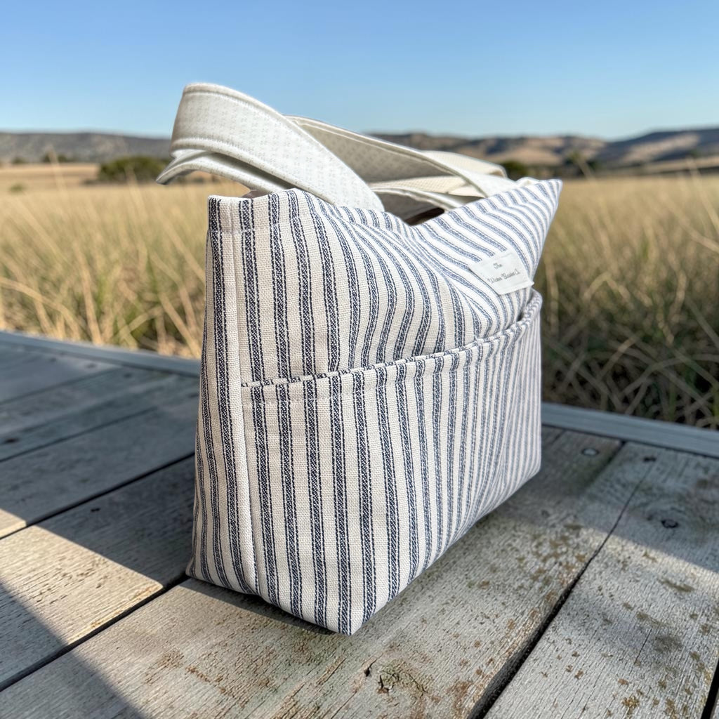 Denim stripe Craft Tote