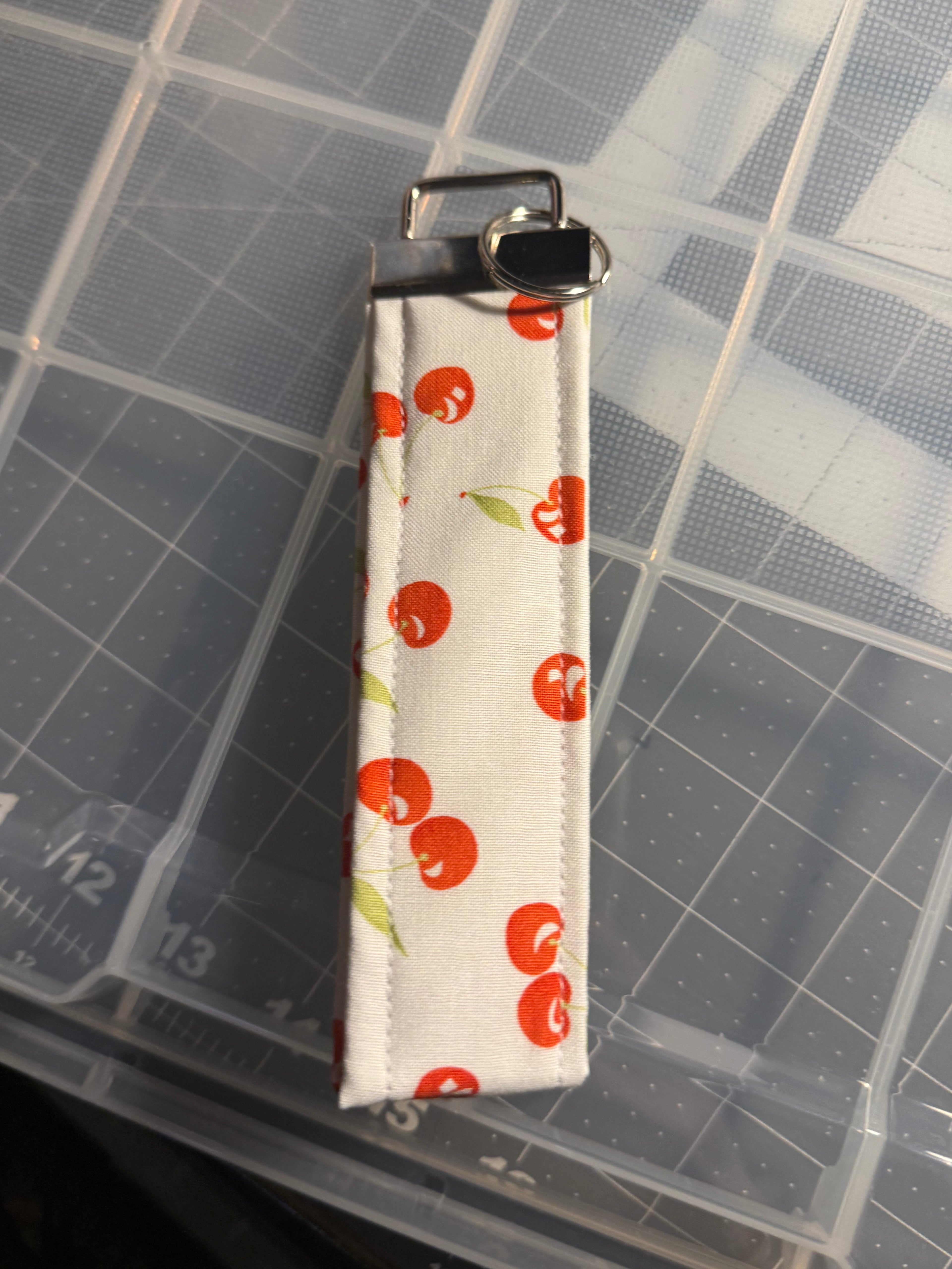 Cherries Wristlet Key Chain