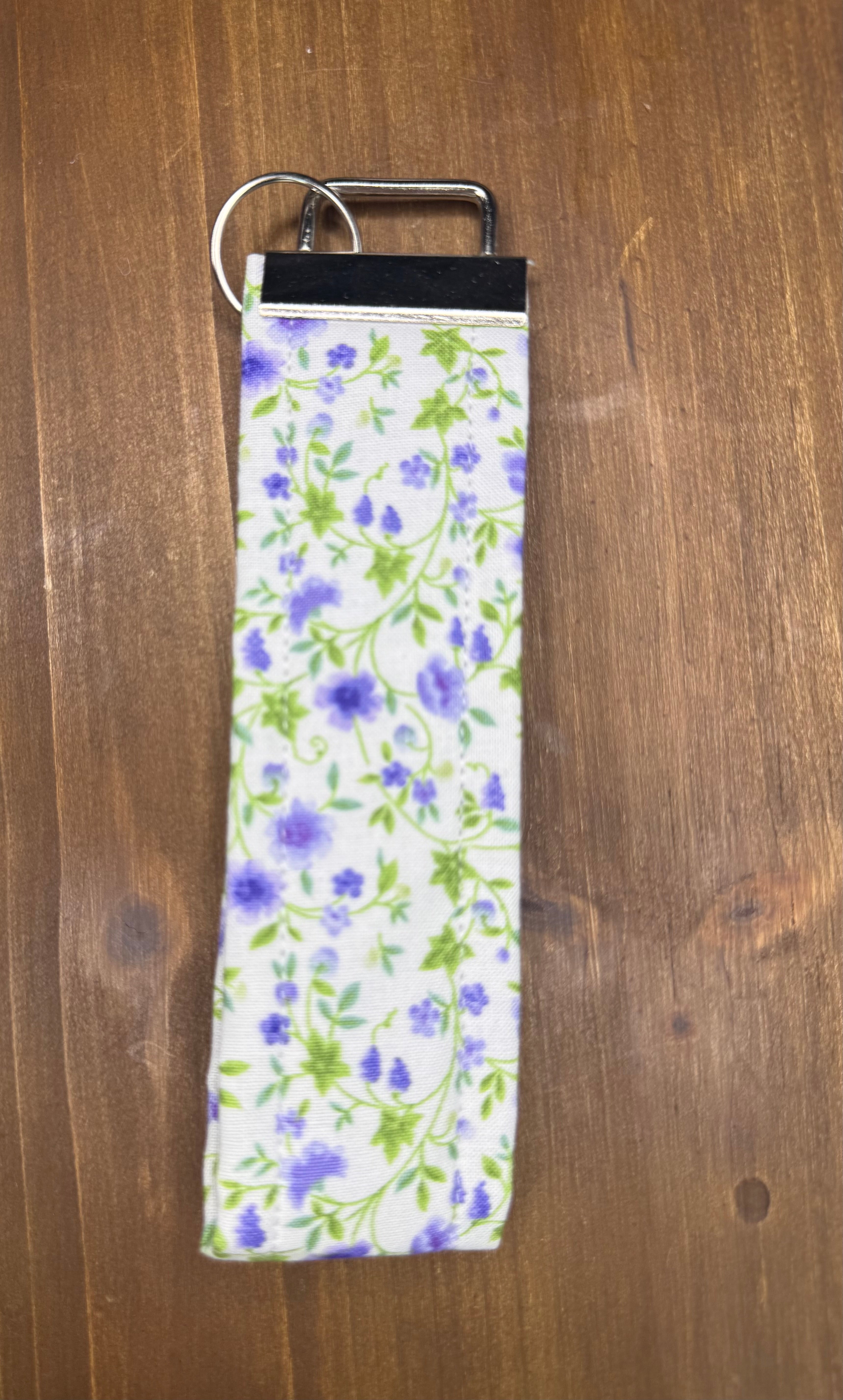Lavender Field Keychain Wristlet