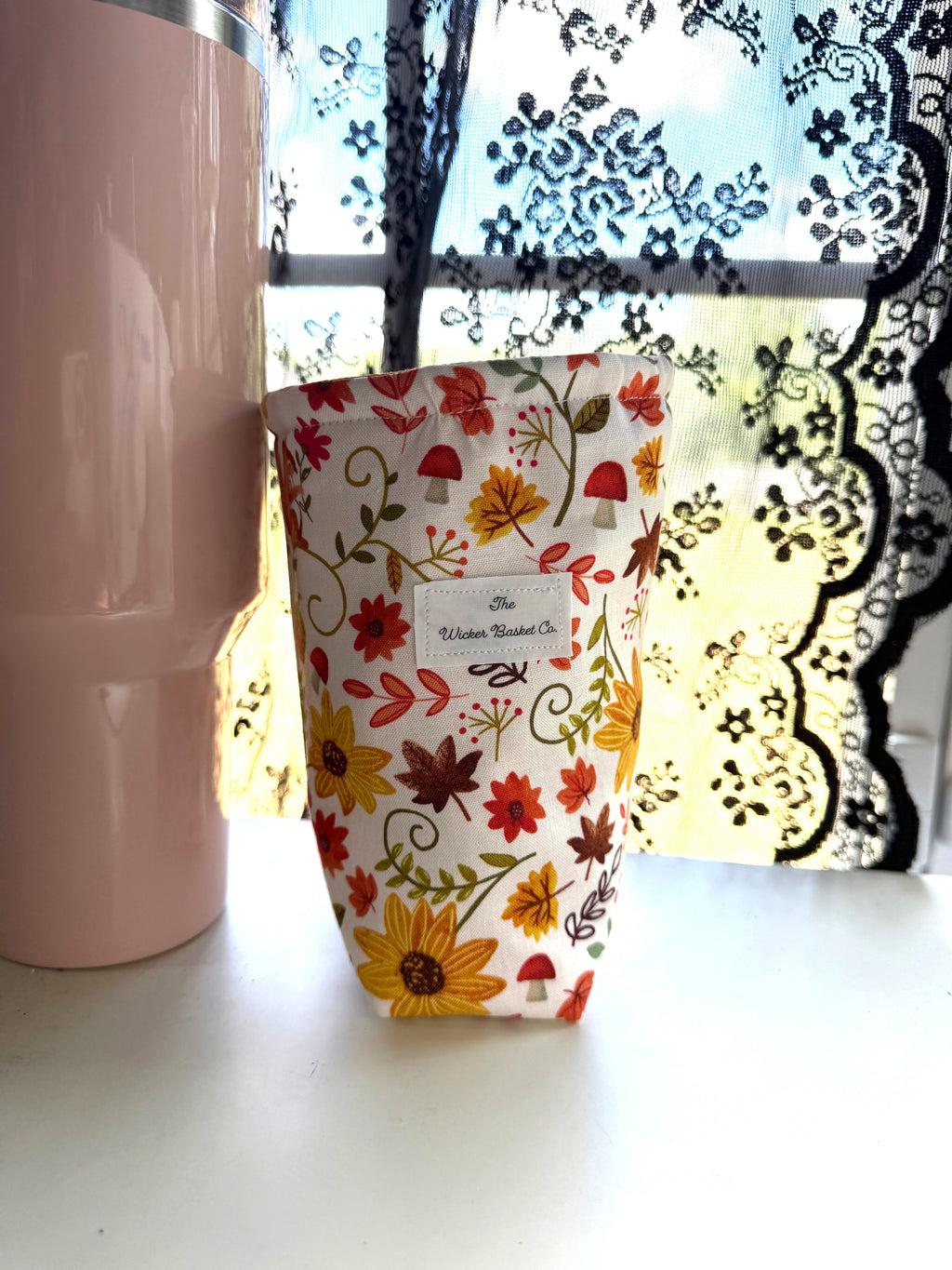 Fall leaves Fabric Cup Coozie