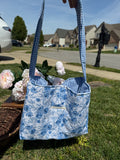 Blue Rose Sling Tote