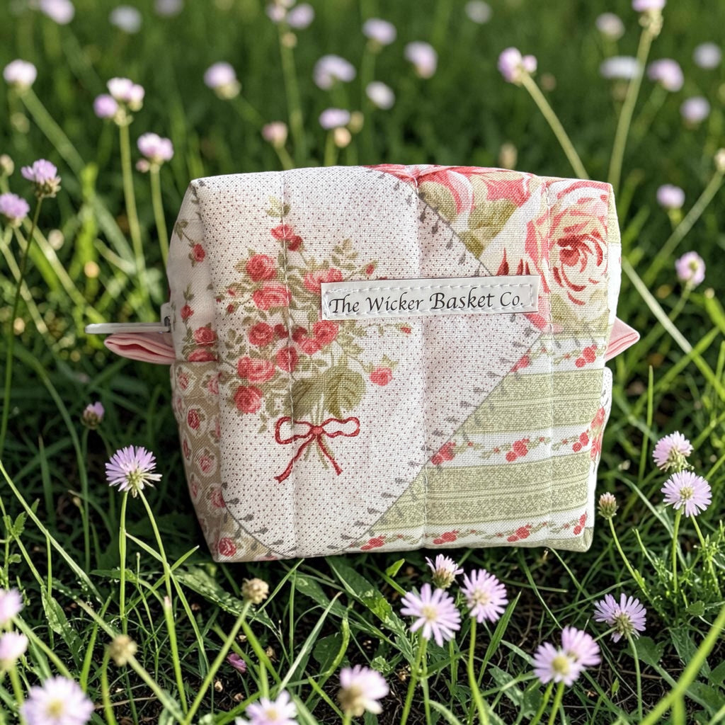 Cottage Floral Small Makeup Bag