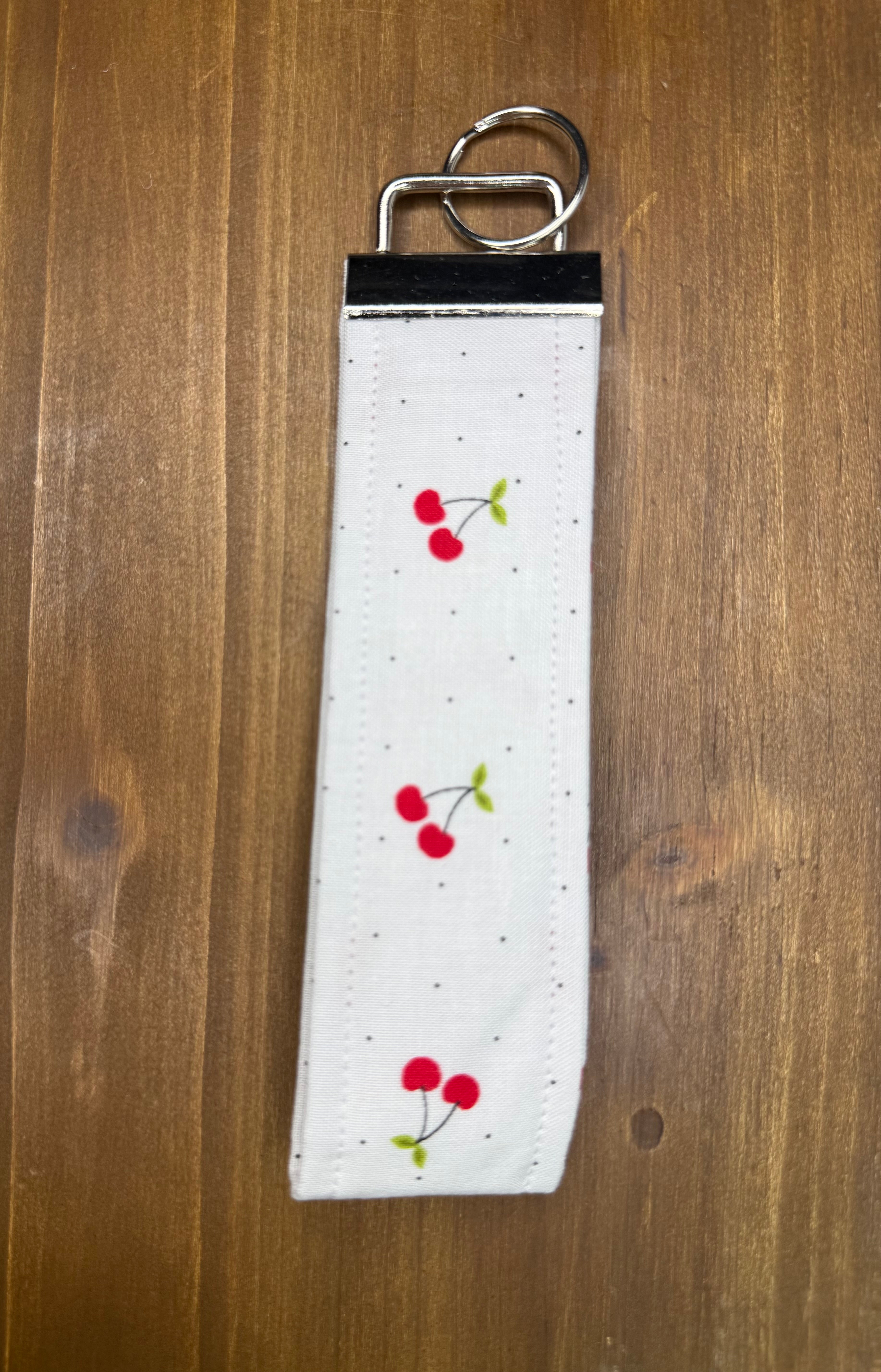 Cherries Wristlet Key Chain