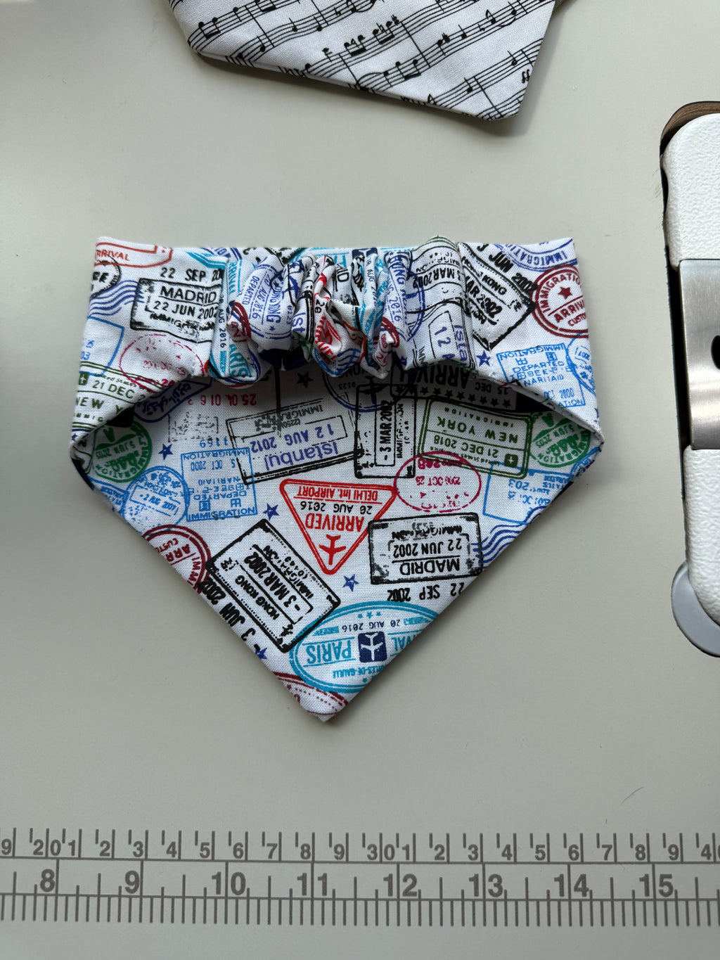 Passport Scrunchie Bandana