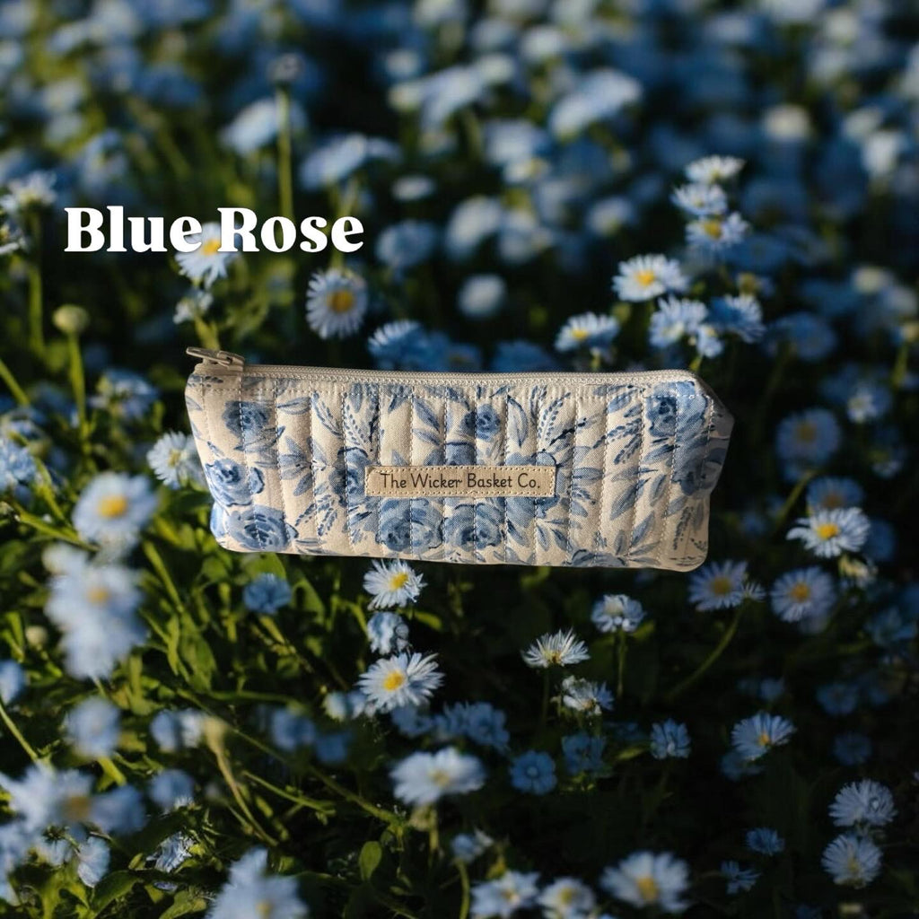 Blue Rose Pencil Case