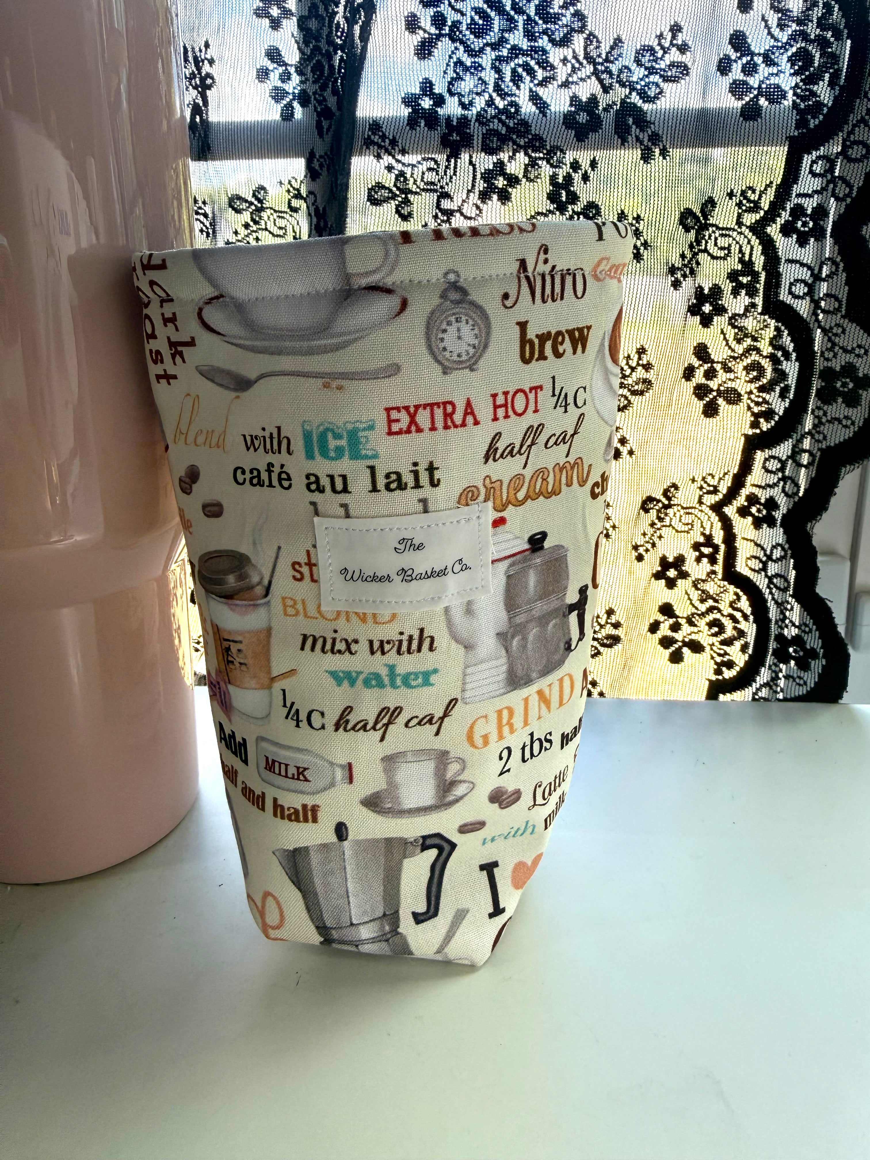 Cup of CoffeeFabric Cup Coozie