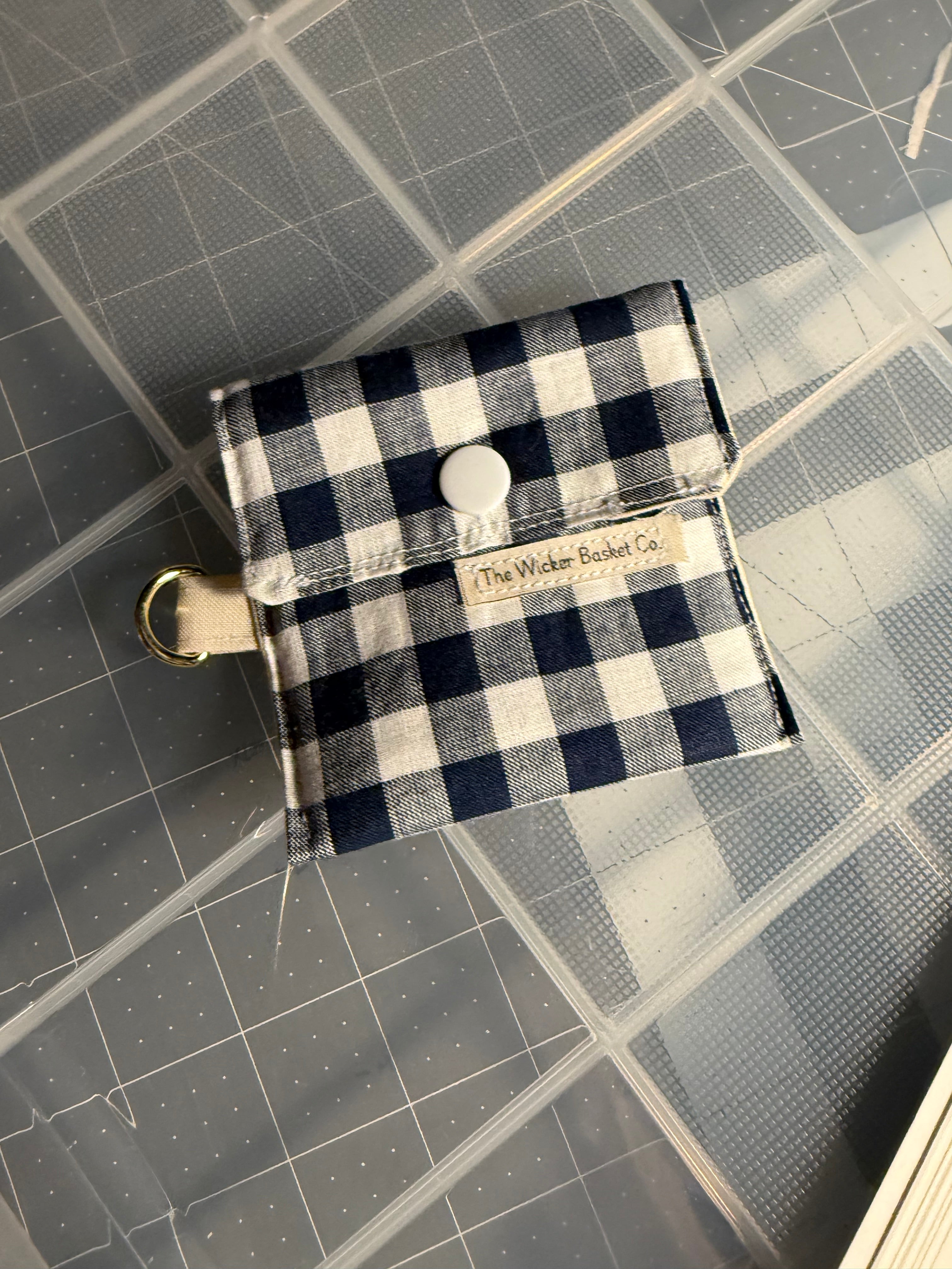 Blue Gingham AirPod Case