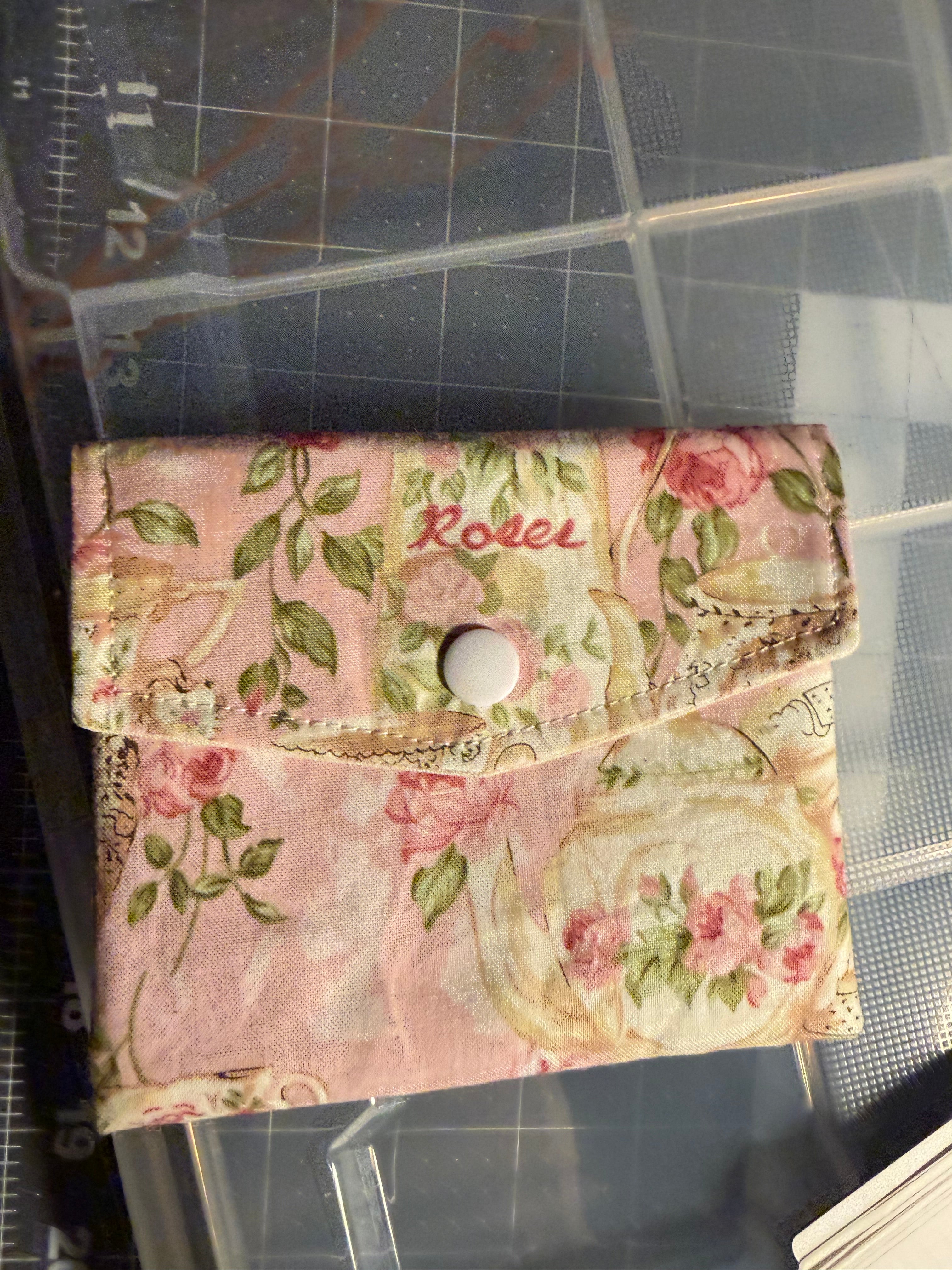 Pink Tea Party Card Case