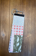 Quilted Picnic Wristlet Key Chain