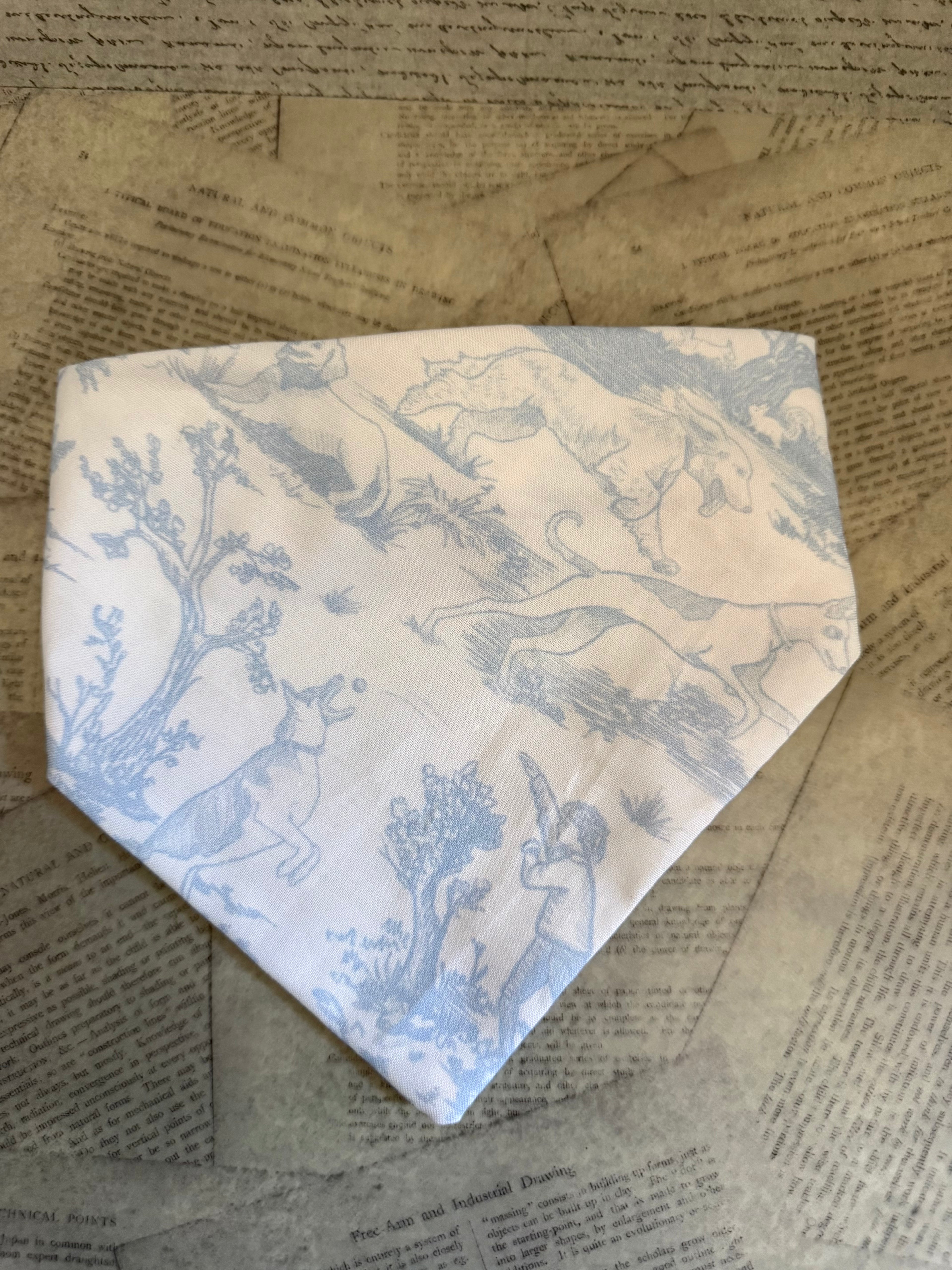 Playtime Blue Scrunchie Bandana