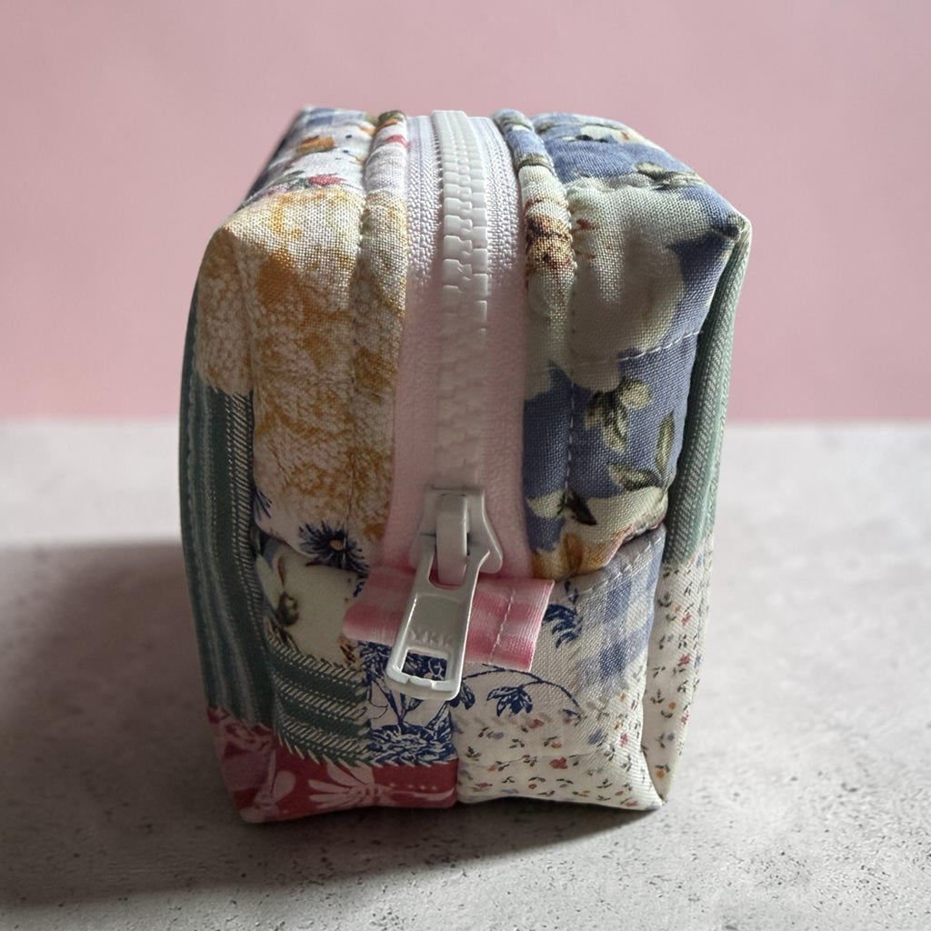Quilted Picnic Small Makeup Bag