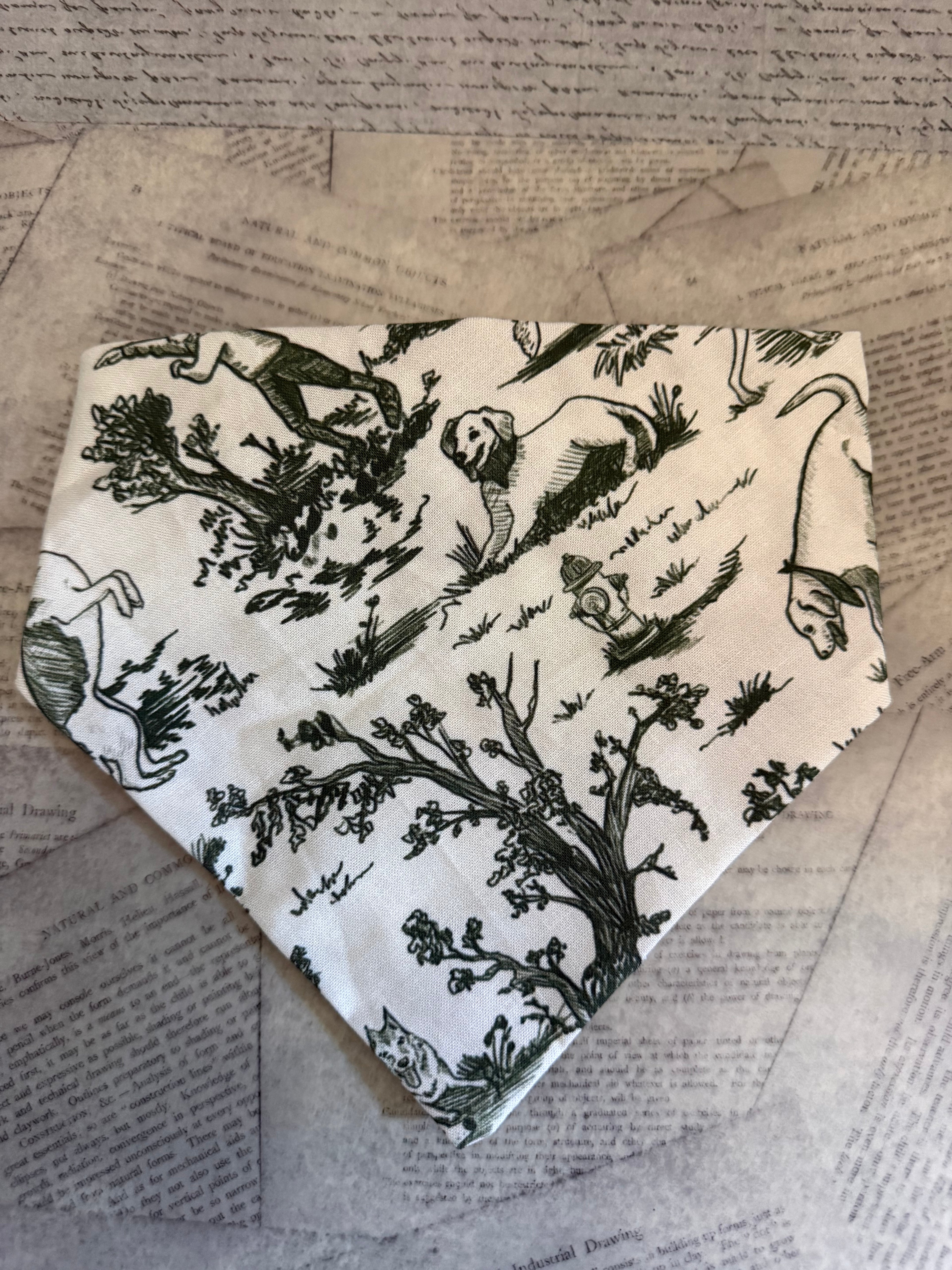 Playtime Sage Scrunchie Bandana