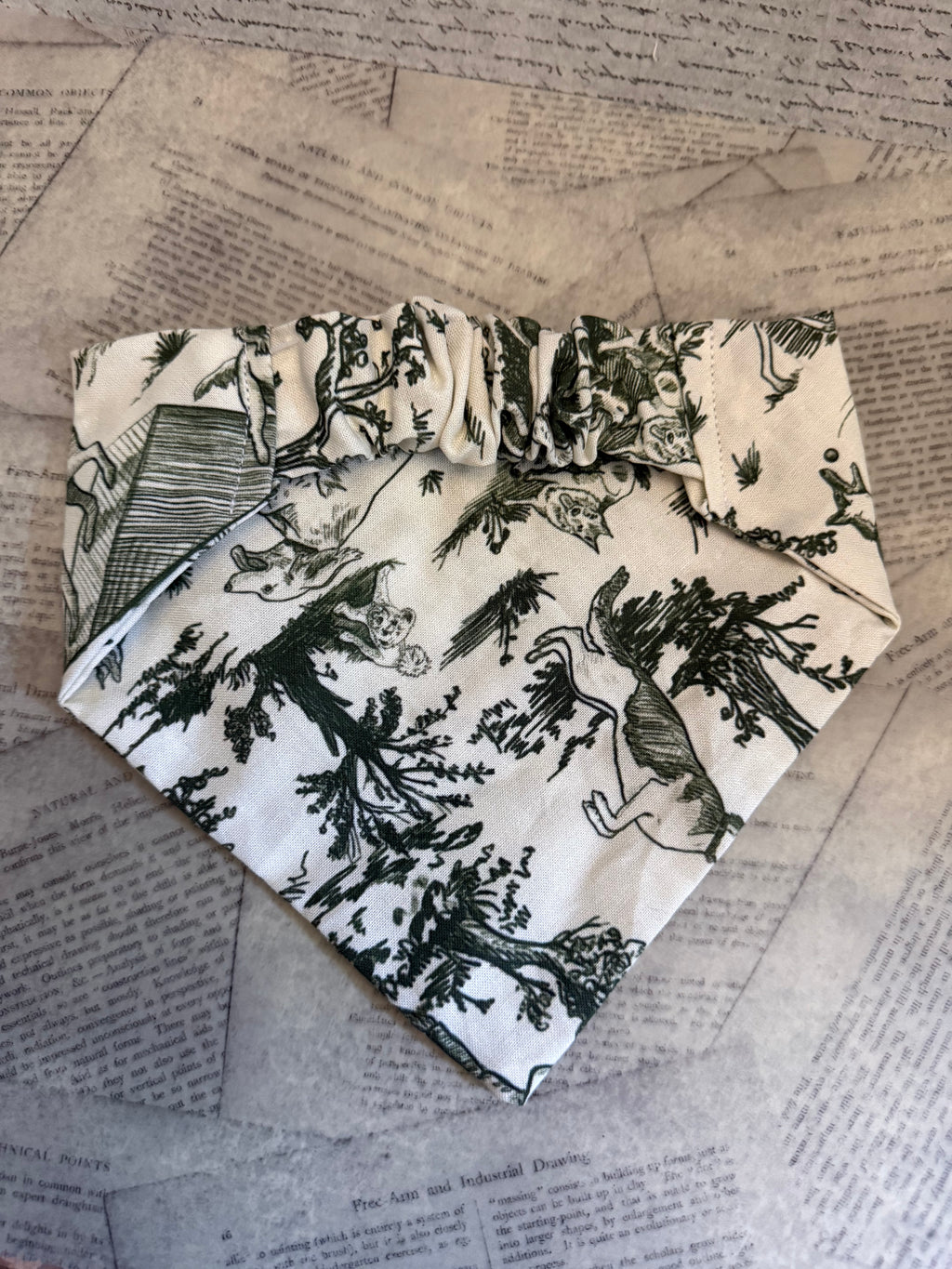 Playtime Sage Scrunchie Bandana