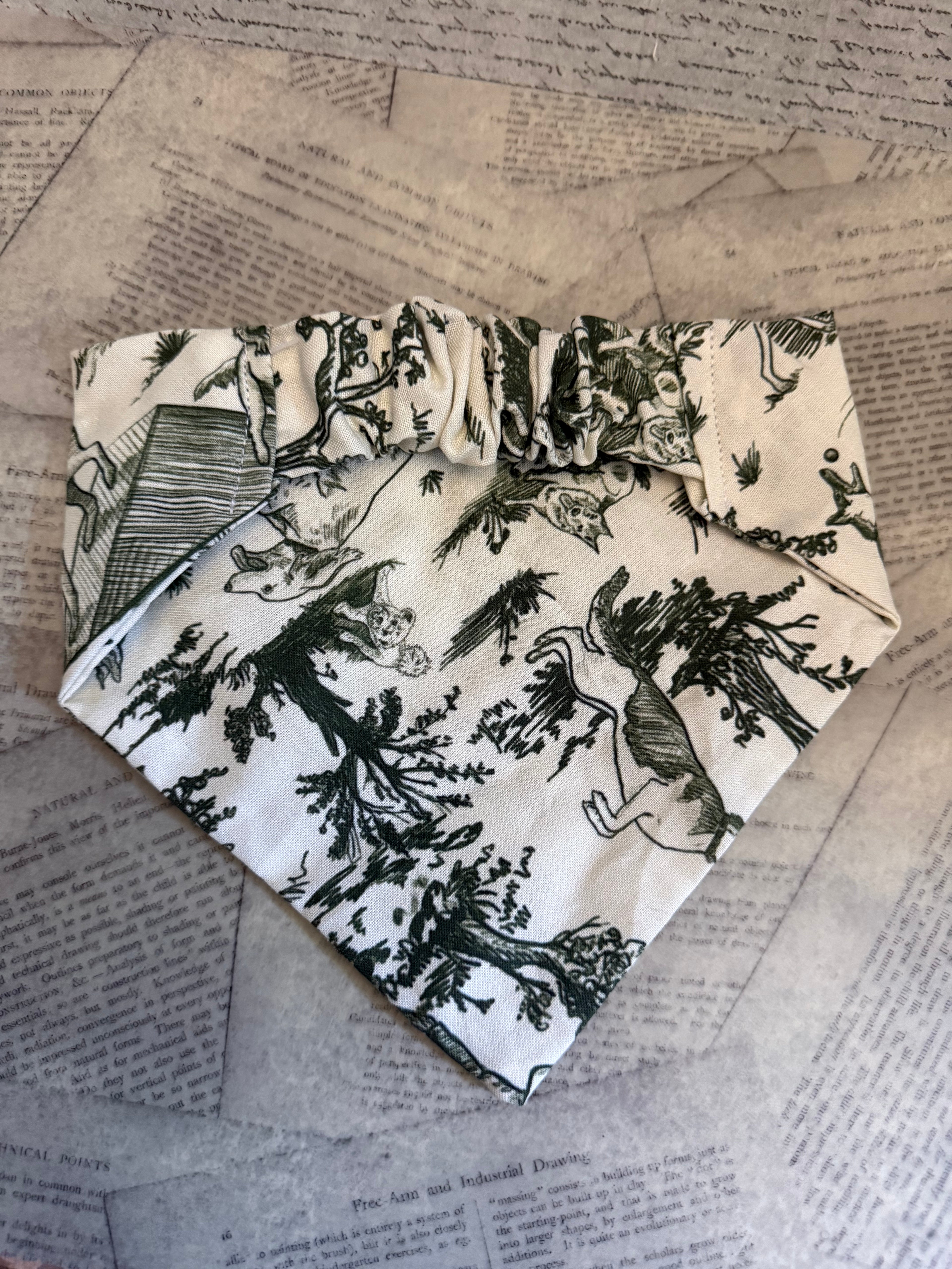 Playtime Sage Scrunchie Bandana