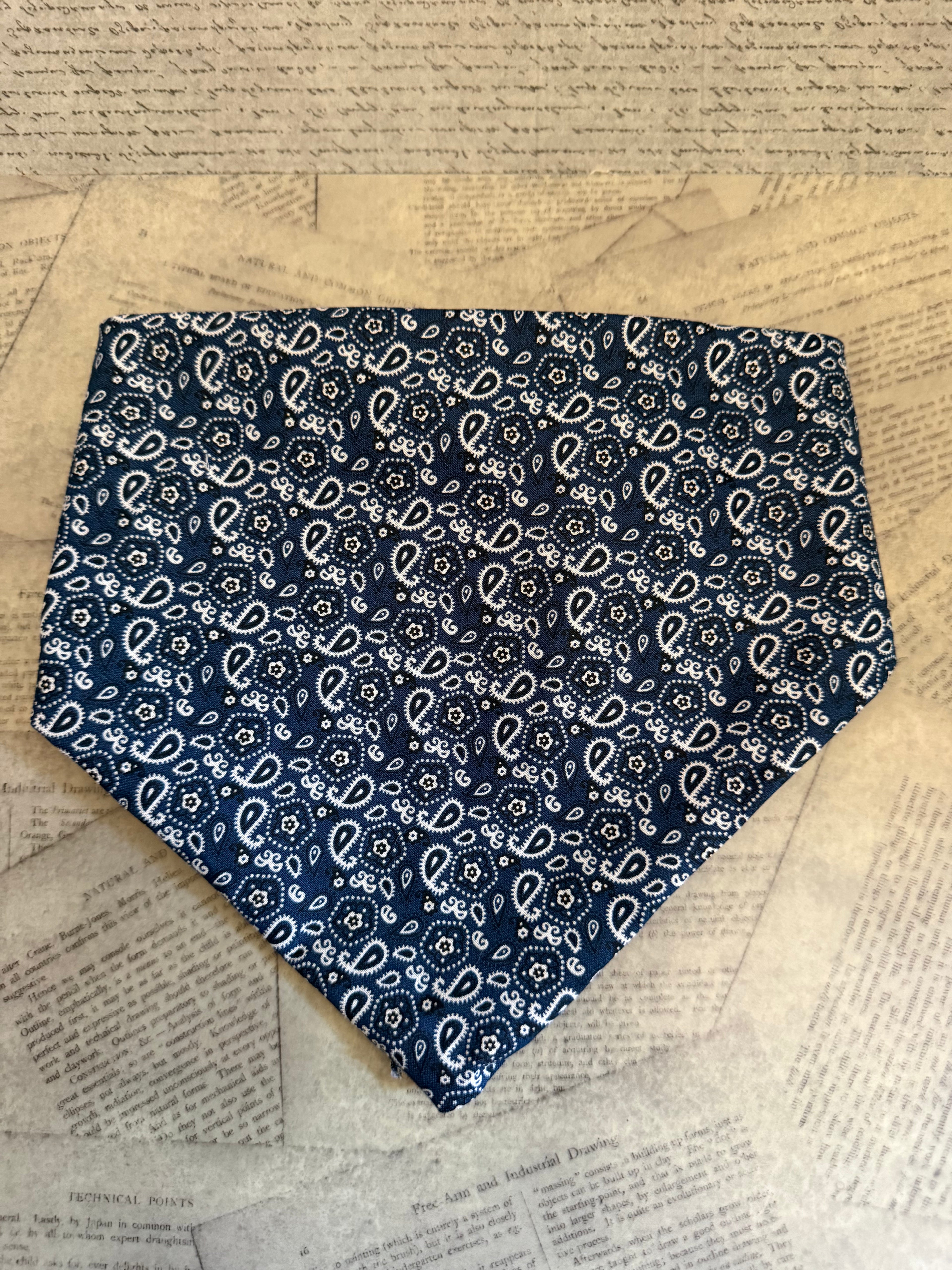 Blue Scrunchie Bandana