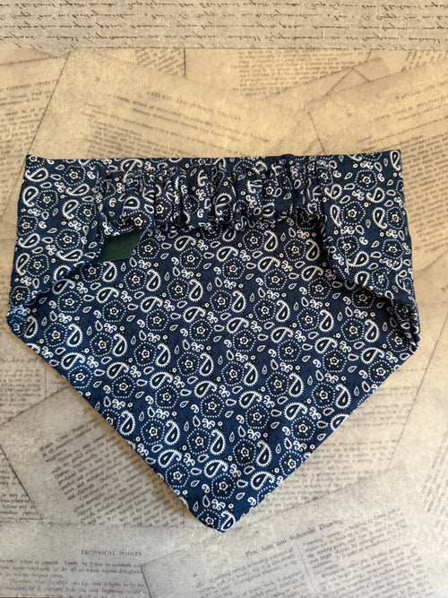 Blue Scrunchie Bandana