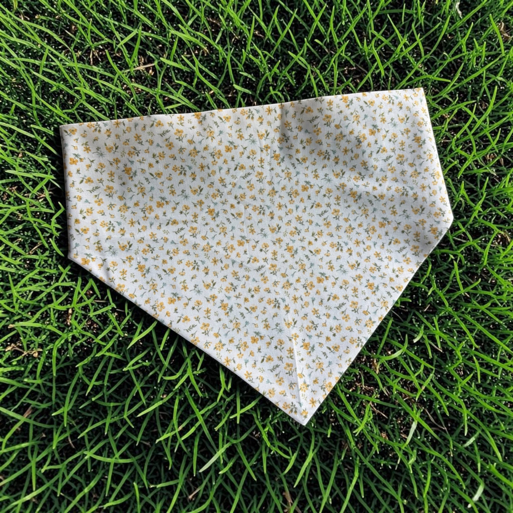 Lemon Grass Scrunchie Bandana