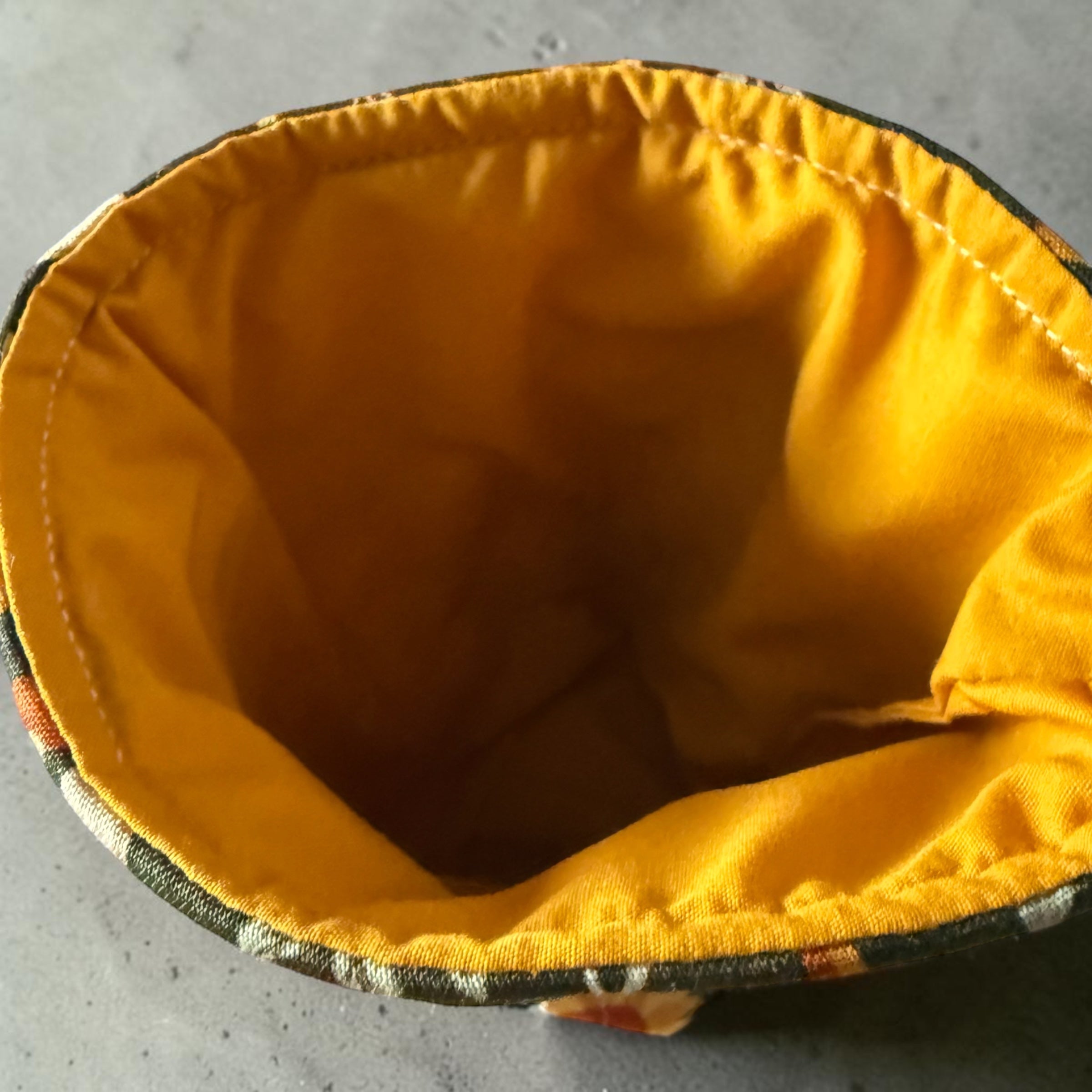 Fall Mushroom Fabric Cup Coozie