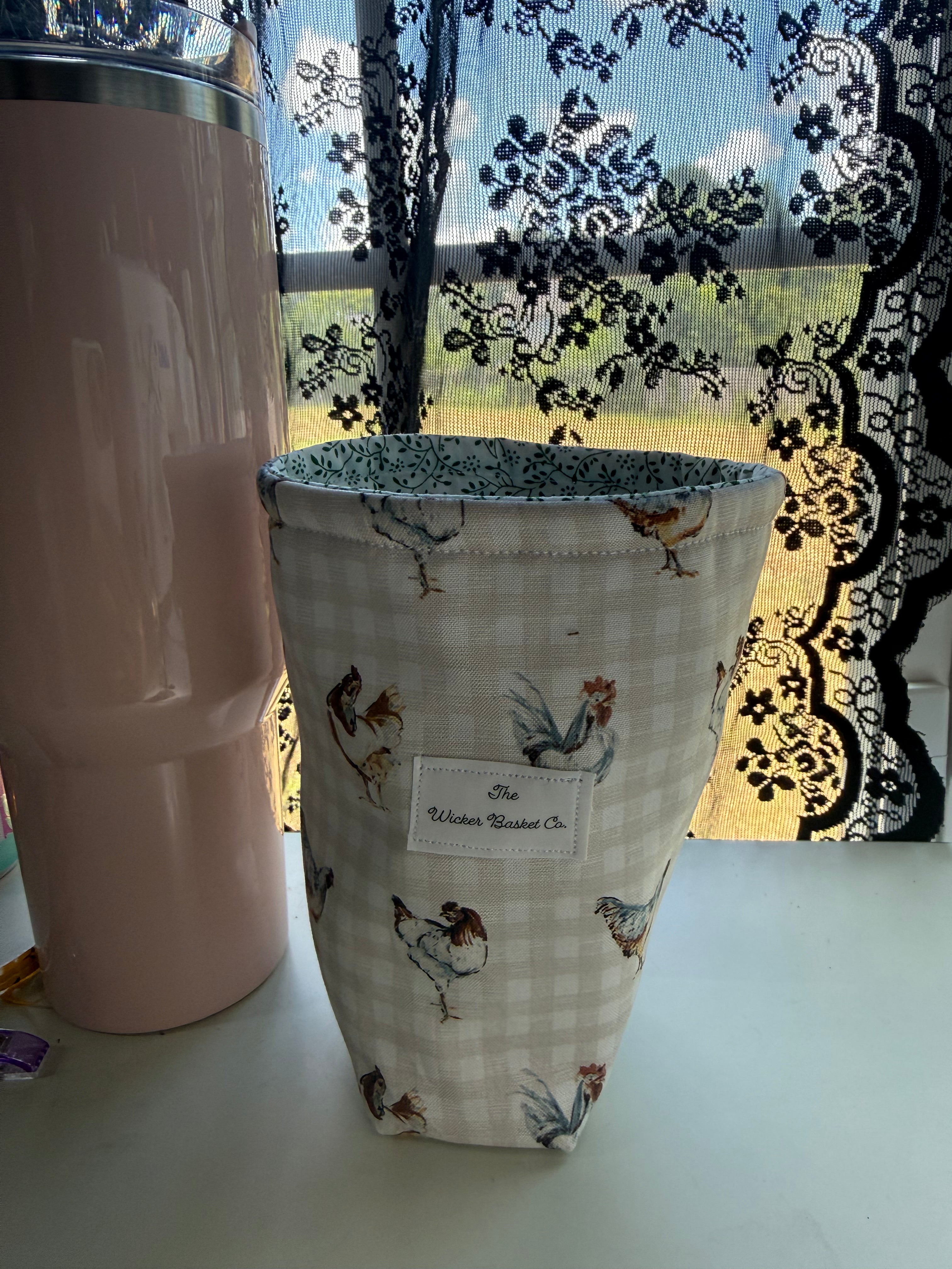 Chicken Fabric Cup Coozie