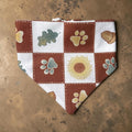 Quilted Fall Paw Scrunchie Bandana