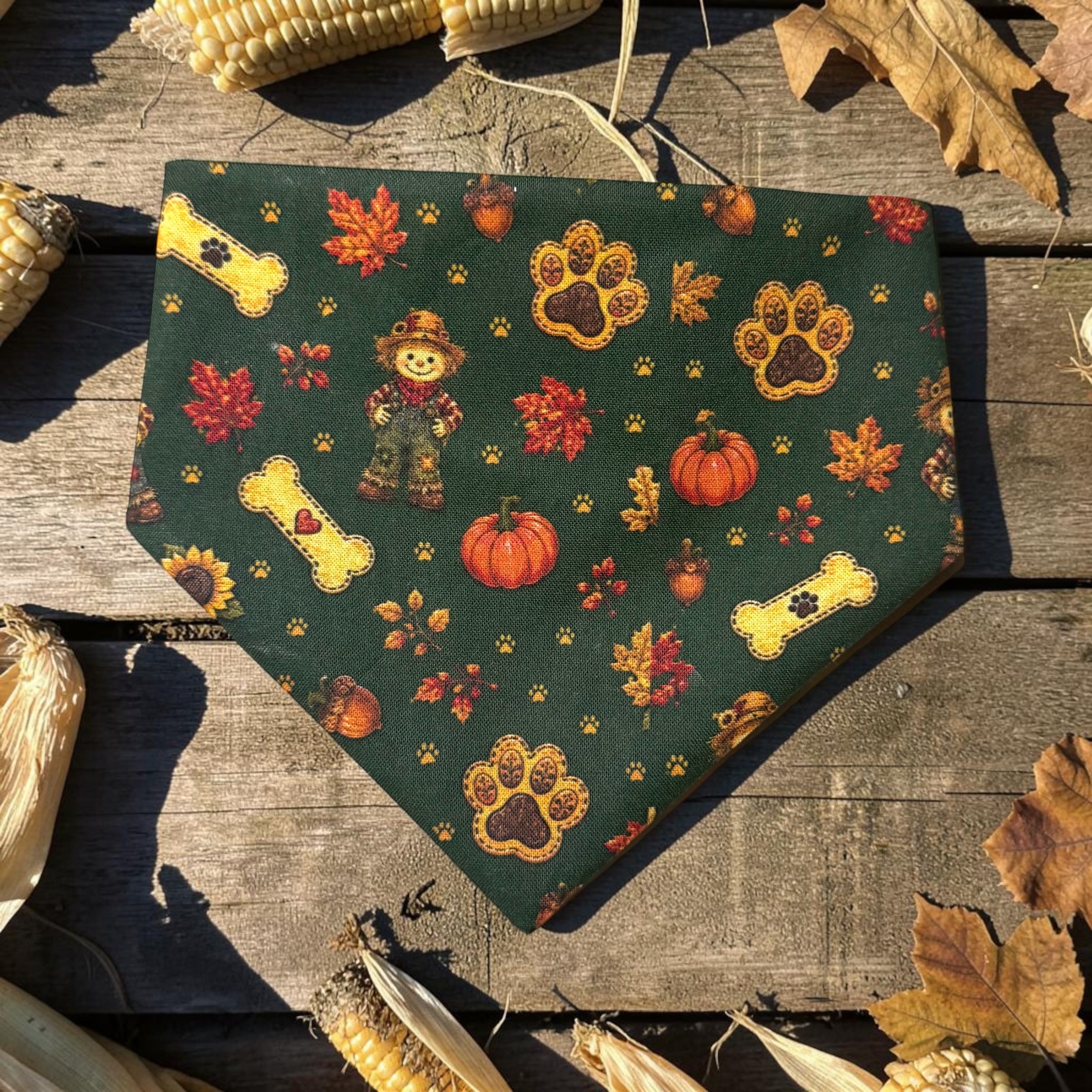 Vintage Fall Scrunchie Bandana