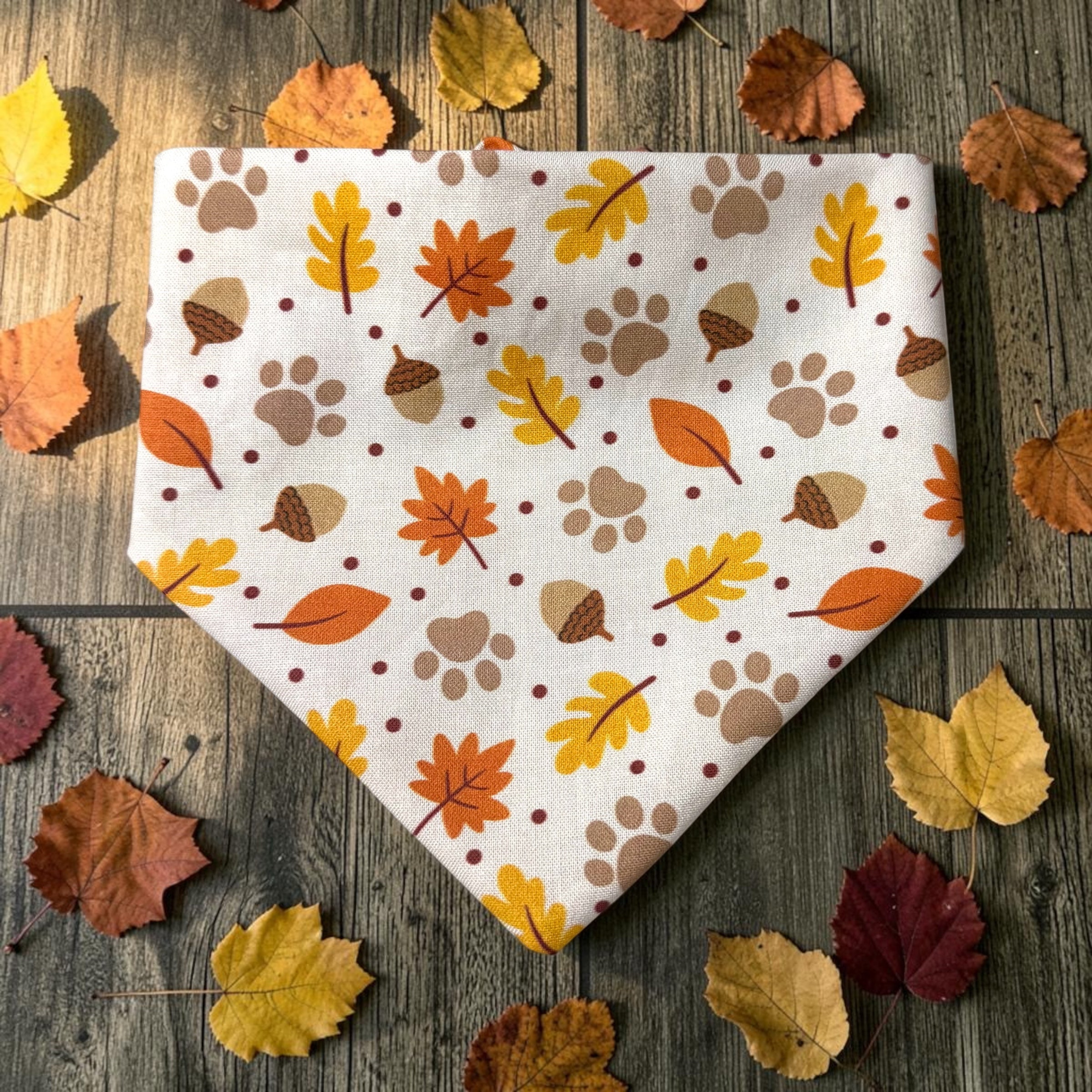 Fall Walks Scrunchie Bandana