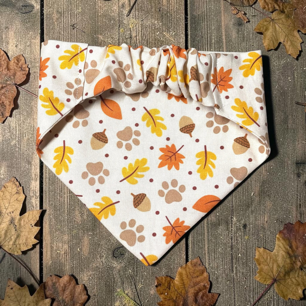 Fall Walks Scrunchie Bandana