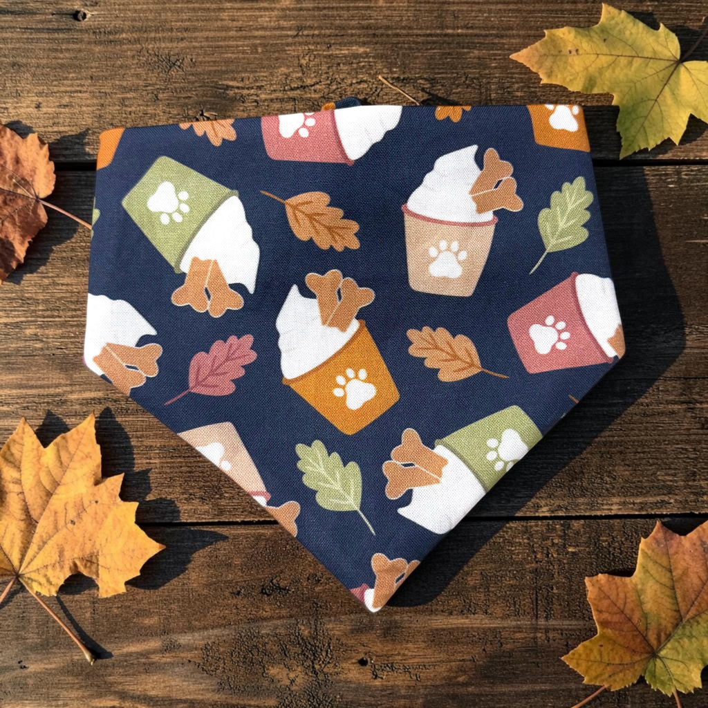 Fall Pupcup Scrunchie Bandana