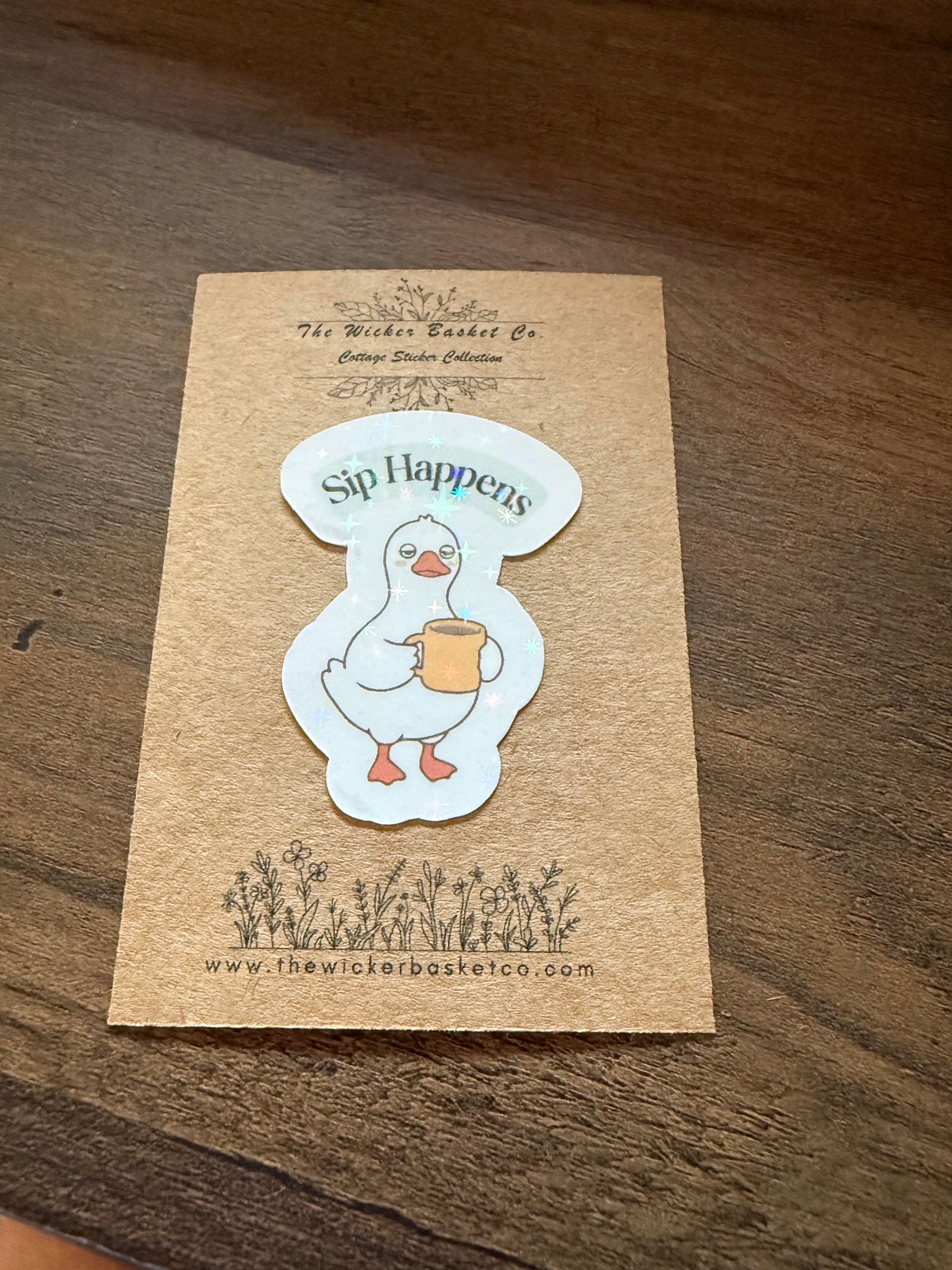Sip Happens Sticker