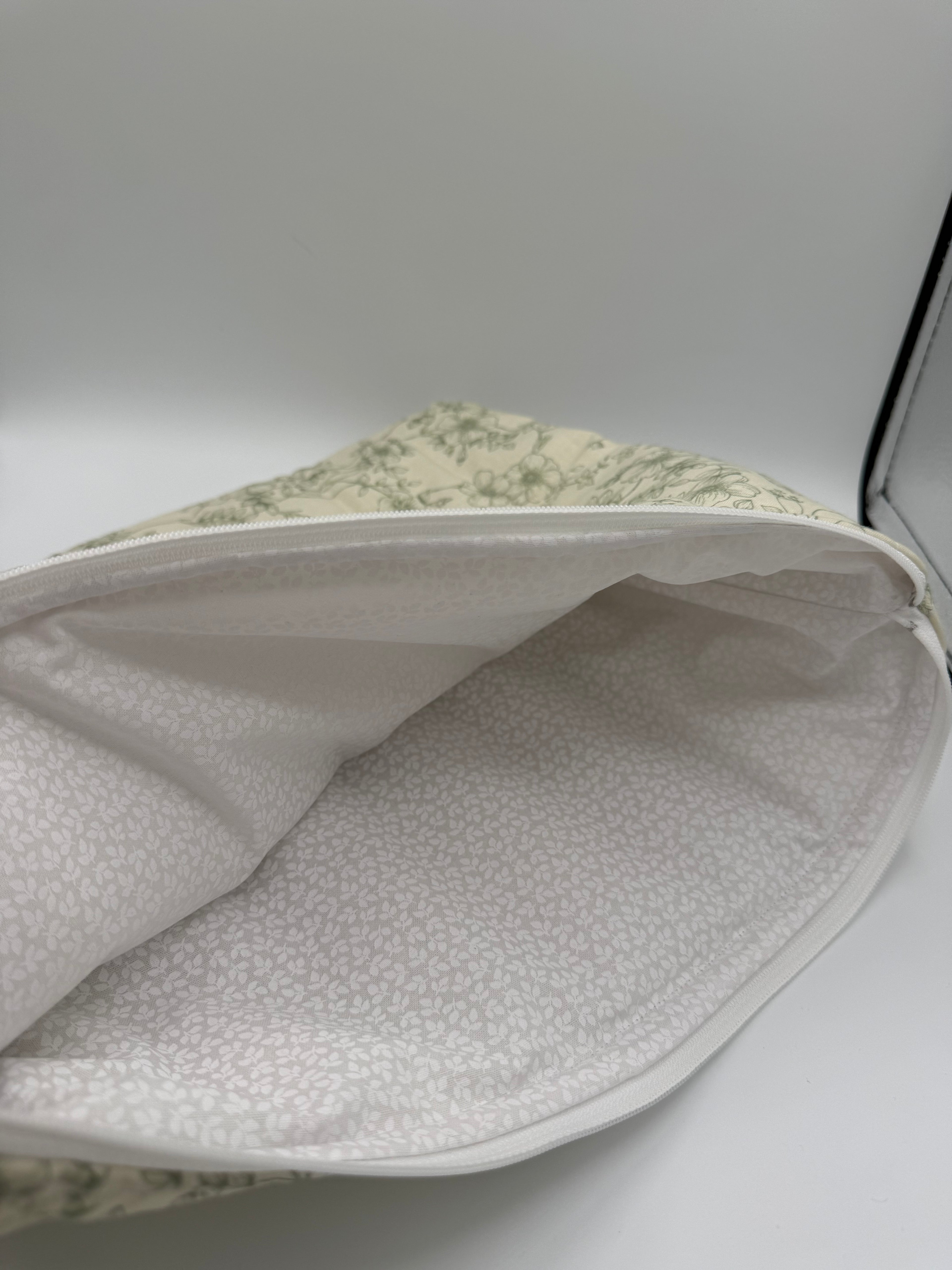 Vintage Sage Floral Laptop Sleeve