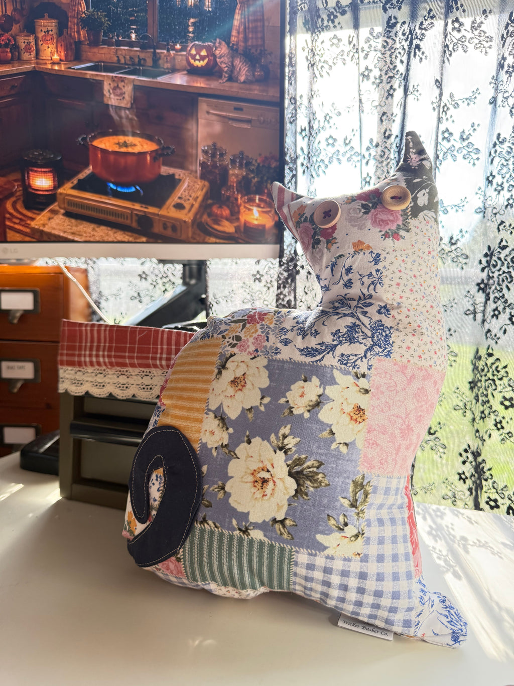 Nostalgic Plush Decor Cat