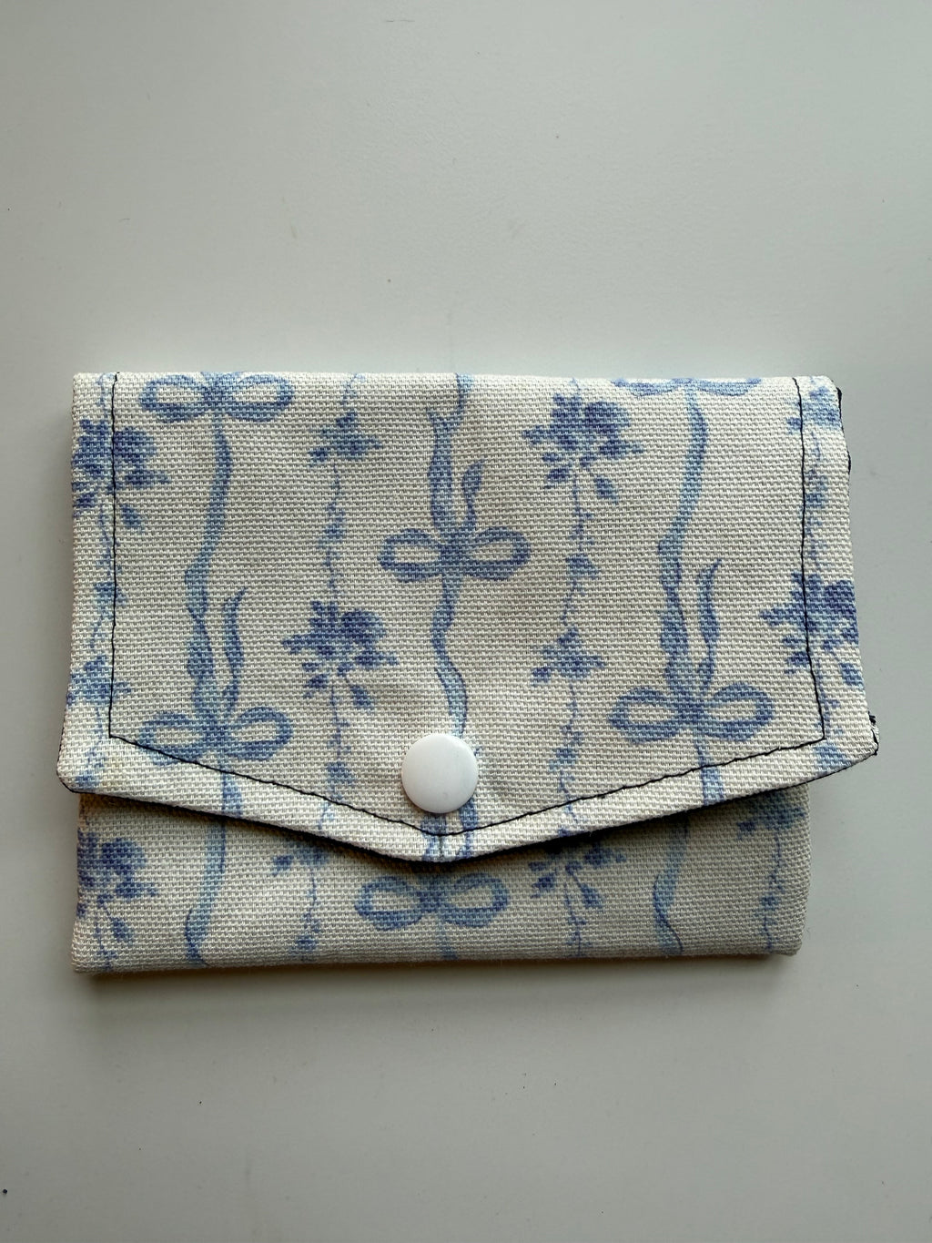 Blue Bow Card Case