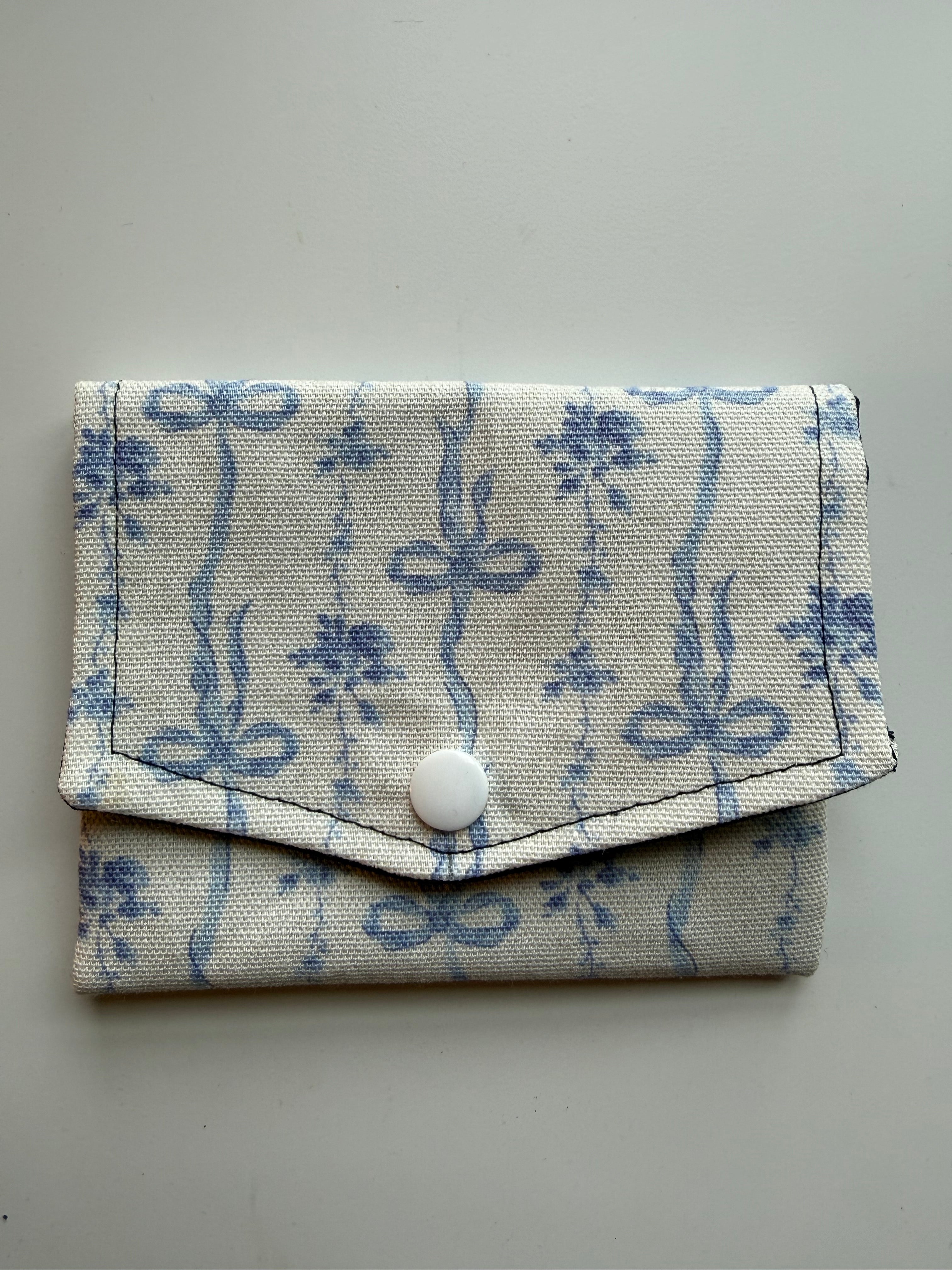 Blue Bow Card Case