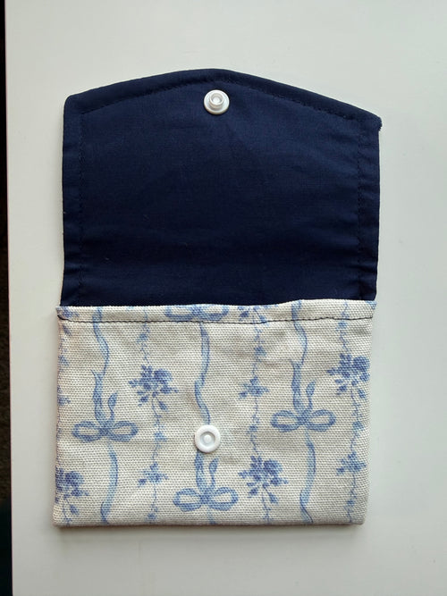 Blue Bow Card Case