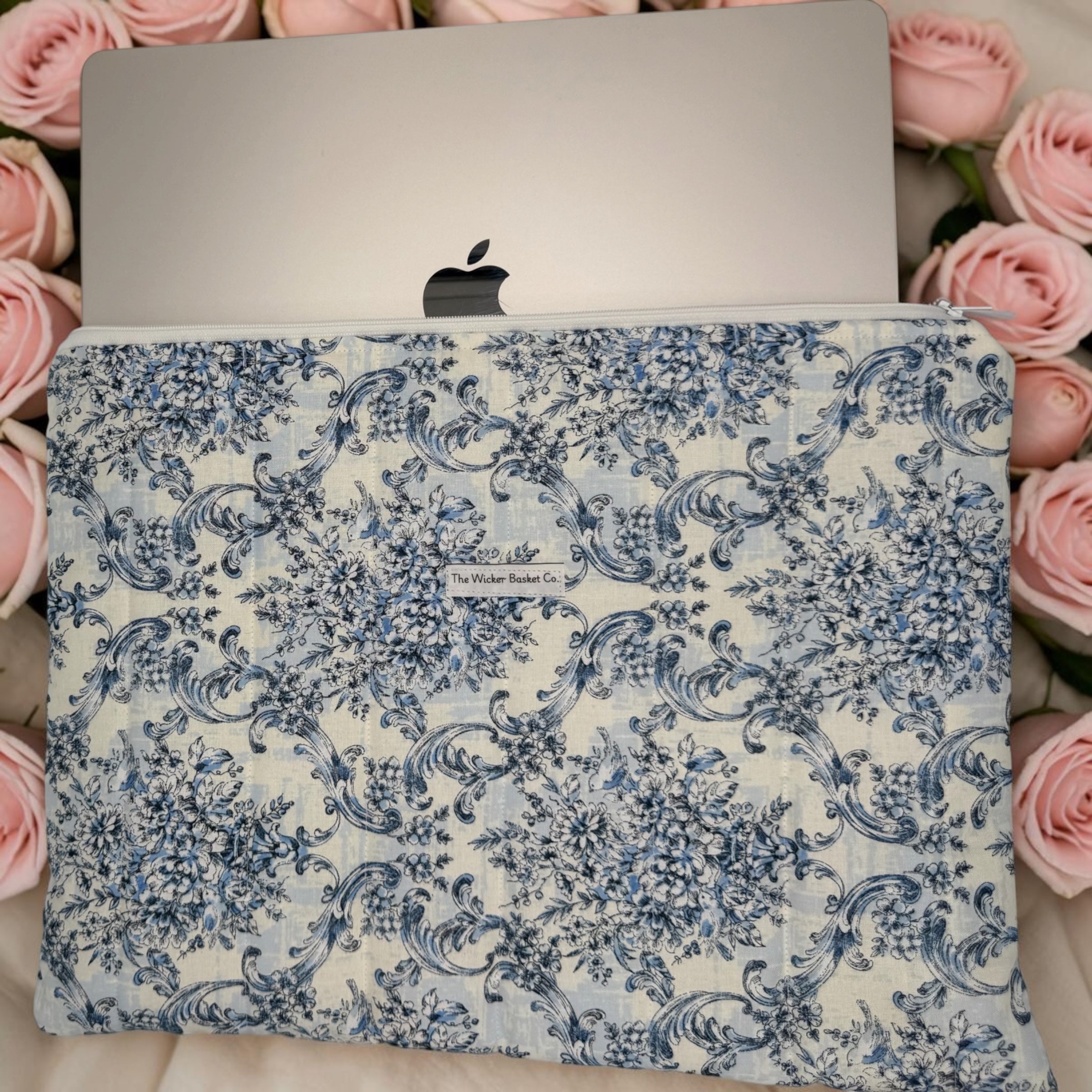 Blue Lace  Laptop Sleeve