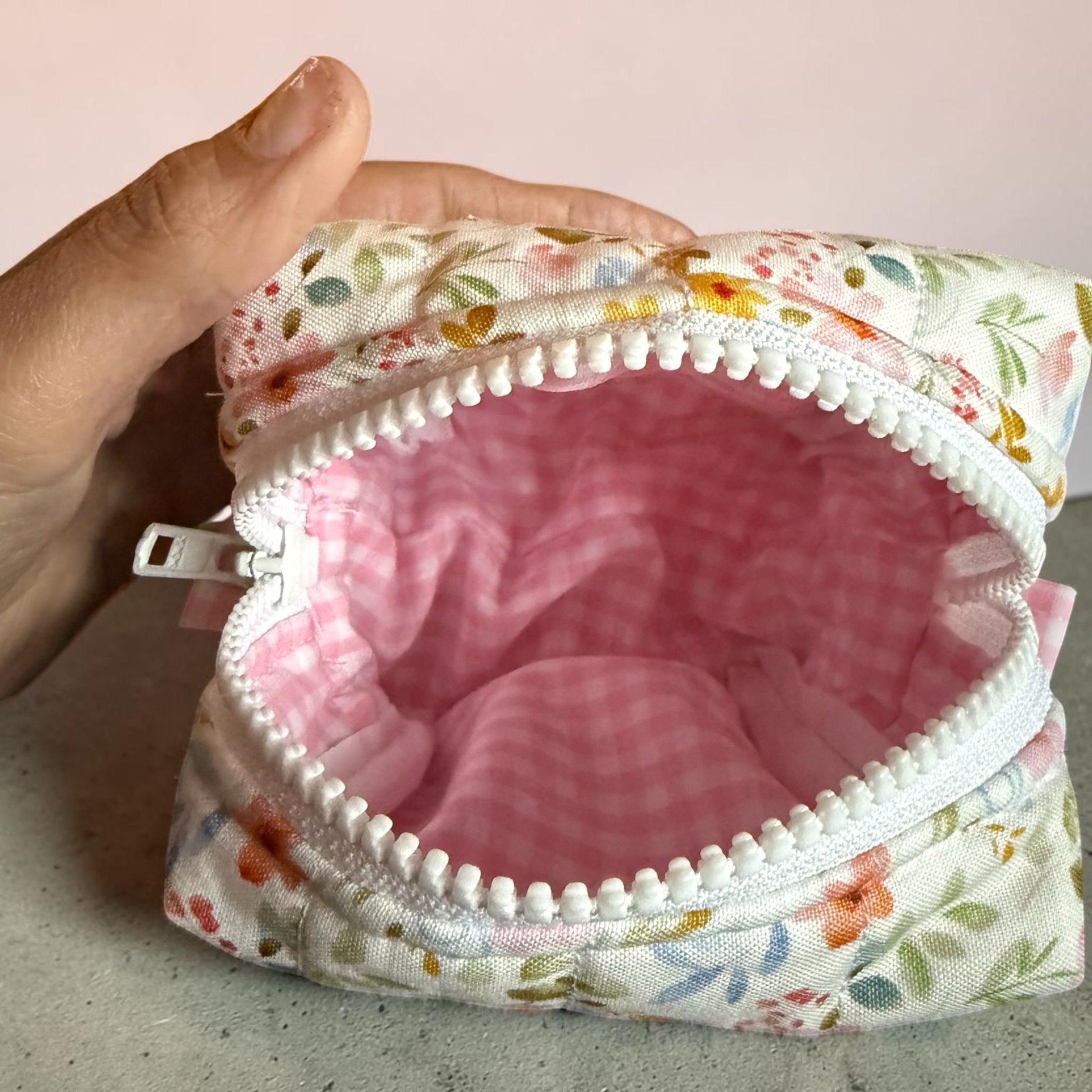 Piper's Petals Small Makeup Bag